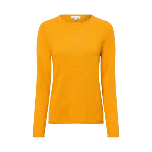 brookshire Sweter damski z dzianiny Kobiety Wełna żółty jednolity ze sklepu vangraaf w kategorii Swetry damskie - zdjęcie 177788129