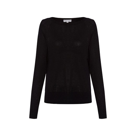 Marie Lund Sweter damski Kobiety wiskoza czarny jednolity ze sklepu vangraaf w kategorii Bluzki damskie - zdjęcie 177788166