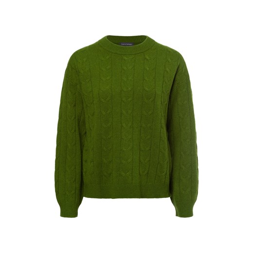 Franco Callegari Damski sweter z wełny merynosów Kobiety Wełna merino groszkowy jednolity ze sklepu vangraaf w kategorii Swetry damskie - zdjęcie 177788218