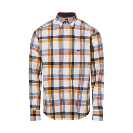 Fynch-Hatton Męska koszula casual Mężczyźni Regular Fit Bawełna wielokolorowy w kratkę ze sklepu vangraaf w kategorii Koszule męskie - zdjęcie 177788335
