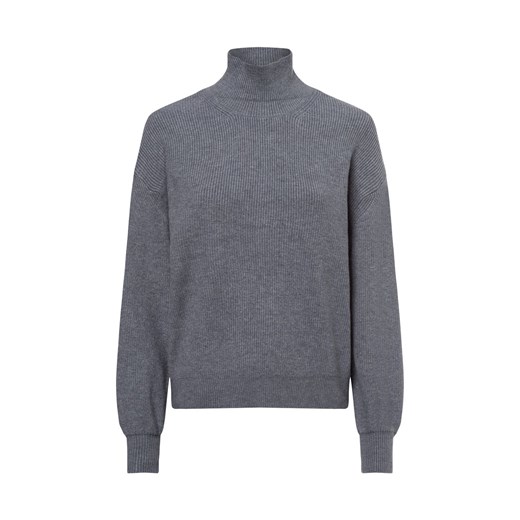 Msch Copenhagen Damski sweter z dzianiny - Rachelle Kobiety wiskoza jasny szary marmurkowy ze sklepu vangraaf w kategorii Swetry damskie - zdjęcie 177788388