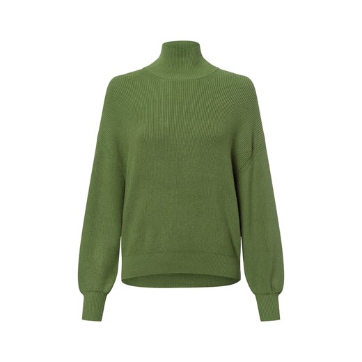 Msch Copenhagen Damski sweter z dzianiny - Rachelle Kobiety wiskoza zielony jednolity ze sklepu vangraaf w kategorii Swetry damskie - zdjęcie 177788389