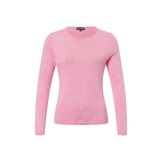 Franco Callegari Damski sweter z dzianiny z zawartością kaszmiru Kobiety Bawełna różowy jednolity ze sklepu vangraaf w kategorii Swetry damskie - zdjęcie 177788399