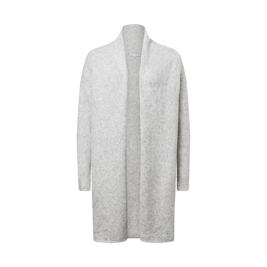 VG Damski płaszcz z dzianiny Kobiety Sztuczne włókno biały marmurkowy ze sklepu vangraaf w kategorii Swetry damskie - zdjęcie 177788436