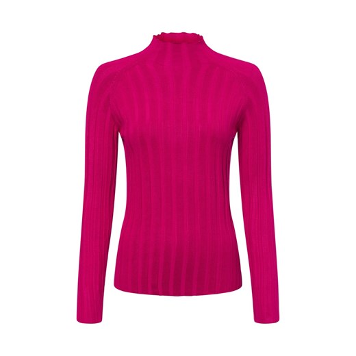 Marie Lund Sweter damski z dzianiny Kobiety wiskoza fuksja jednolity ze sklepu vangraaf w kategorii Swetry damskie - zdjęcie 177788489