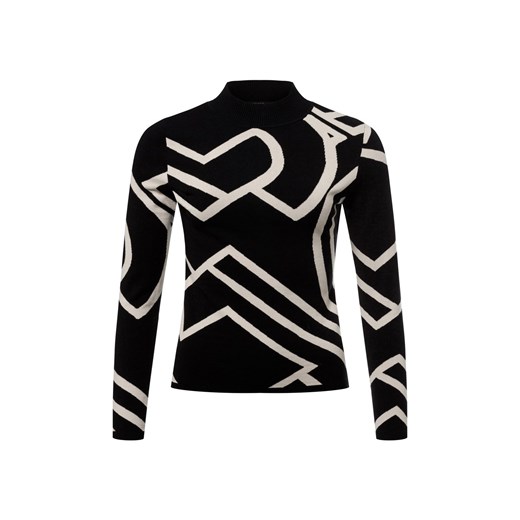 comma Sweter damski z dzianiny Kobiety czarny wzorzysty ze sklepu vangraaf w kategorii Swetry damskie - zdjęcie 177788528