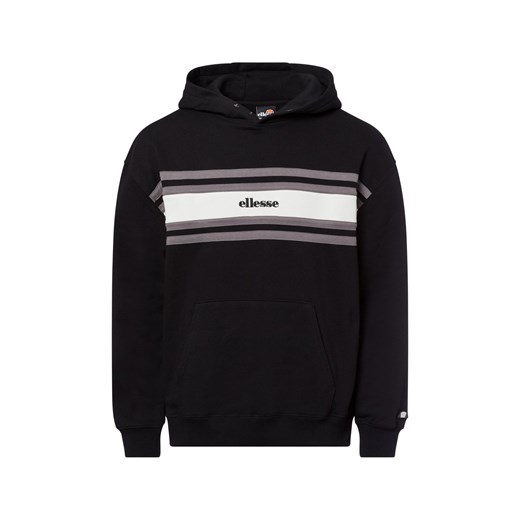 ellesse Bluza z kapturem - Guspini Mężczyźni Bawełna czarny w paski ze sklepu vangraaf w kategorii Bluzy męskie - zdjęcie 177788578