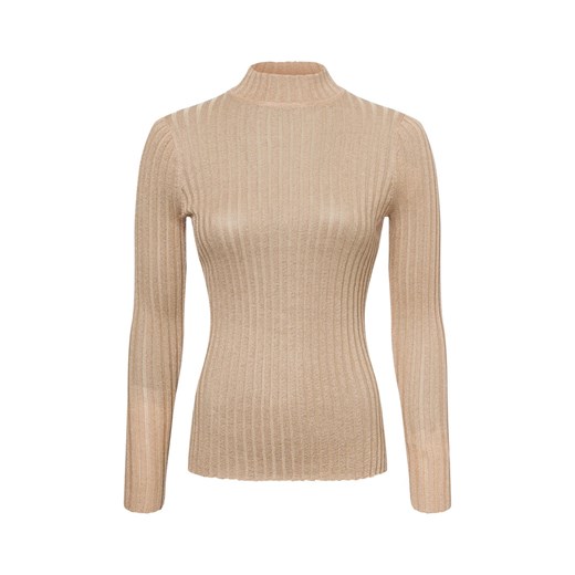 soyaconcept® Sweter damski z dzianiny - SC-Violetta 1 Kobiety wiskoza złoty w paski ze sklepu vangraaf w kategorii Swetry damskie - zdjęcie 177788598