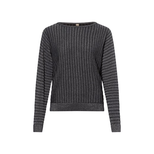soyaconcept® Sweter damski z dzianiny - SC Violetta 2 Kobiety wiskoza czarny jednolity ze sklepu vangraaf w kategorii Swetry damskie - zdjęcie 177788599