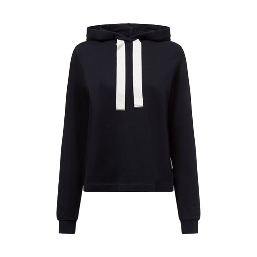 Marc O'Polo Damski sweter z kapturem Kobiety Bawełna granatowy jednolity ze sklepu vangraaf w kategorii Bluzy damskie - zdjęcie 177788655