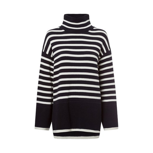 Marc O'Polo Sweter damski z dzianiny Kobiety Bawełna czarny w paski ze sklepu vangraaf w kategorii Swetry damskie - zdjęcie 177788657