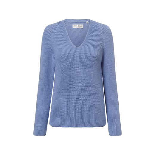 Marc O'Polo Sweter damski z dzianiny Kobiety Bawełna jasnoniebieski jednolity ze sklepu vangraaf w kategorii Swetry damskie - zdjęcie 177788658