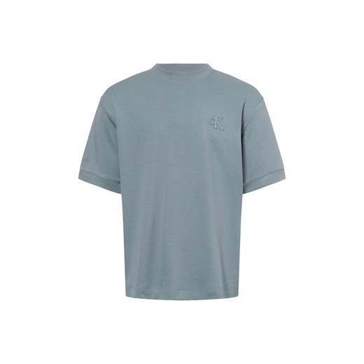 Calvin Klein Jeans Koszulka męska Mężczyźni Bawełna jasnoniebieski jednolity ze sklepu vangraaf w kategorii T-shirty męskie - zdjęcie 177788669