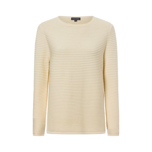 Franco Callegari Sweter damski z dzianiny Kobiety Bawełna waniliowy jednolity ze sklepu vangraaf w kategorii Swetry damskie - zdjęcie 177788706