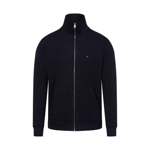 Tommy Hilfiger Bluza męska Mężczyźni Bawełna granatowy jednolity ze sklepu vangraaf w kategorii Bluzy męskie - zdjęcie 177788747