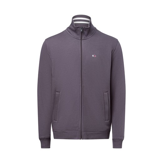 Tommy Jeans Bluza męska Mężczyźni Bawełna szary jednolity ze sklepu vangraaf w kategorii Bluzy męskie - zdjęcie 177788817