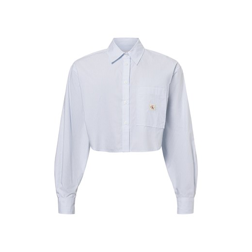 Calvin Klein Jeans Bluzka damska Kobiety Bawełna jasnoniebieski w paski ze sklepu vangraaf w kategorii Bluzki damskie - zdjęcie 177788847