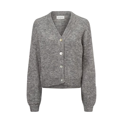 Msch Copenhagen Sweter damski z dzianiny Kobiety Bawełna jasny szary jednolity L/XL wyprzedaż vangraaf