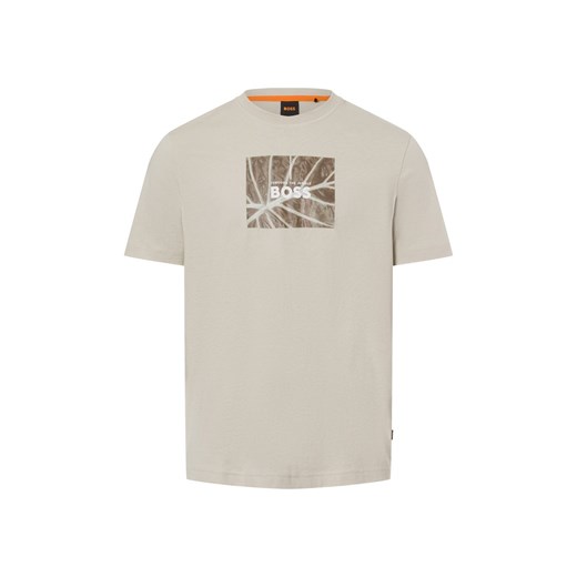 BOSS Orange Koszulka męska - Te_InJungle Mężczyźni Bawełna melanżowy nadruk ze sklepu vangraaf w kategorii T-shirty męskie - zdjęcie 177788938