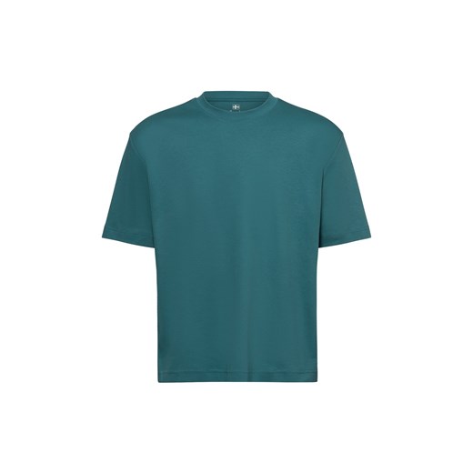 Nils Sundström Koszulka męska Mężczyźni Bawełna beżowy jednolity ze sklepu vangraaf w kategorii T-shirty męskie - zdjęcie 177788946