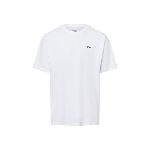 Finshley & Harding London Koszulka męska Mężczyźni Bawełna biały nadruk ze sklepu vangraaf w kategorii T-shirty męskie - zdjęcie 177788967