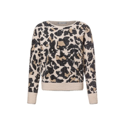 Betty & Co Sweter damski z dzianiny Kobiety beżowy wzorzysty ze sklepu vangraaf w kategorii Swetry damskie - zdjęcie 177789019