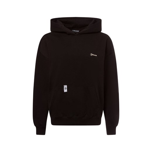 PEGADOR Damski sweter z kapturem - Lina Kobiety Bawełna czarny jednolity ze sklepu vangraaf w kategorii Bluzy damskie - zdjęcie 177789087