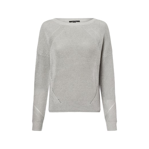 comma Sweter damski z dzianiny Kobiety Sztuczne włókno srebrny jednolity ze sklepu vangraaf w kategorii Swetry damskie - zdjęcie 177789109