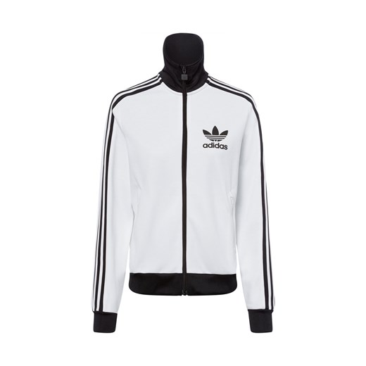 adidas Originals Damska kurtka dresowa Kobiety Bawełna biały wzorzysty ze sklepu vangraaf w kategorii Bluzy damskie - zdjęcie 177789129
