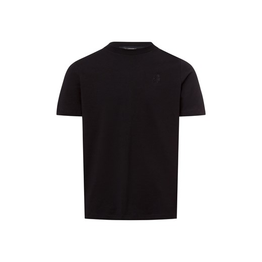 KARL LAGERFELD Koszulka męska Mężczyźni Bawełna czarny jednolity ze sklepu vangraaf w kategorii T-shirty męskie - zdjęcie 177789186