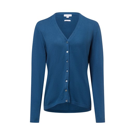 brookshire Kardigan damski Kobiety Bawełna niebieski jednolity ze sklepu vangraaf w kategorii Swetry damskie - zdjęcie 177789215