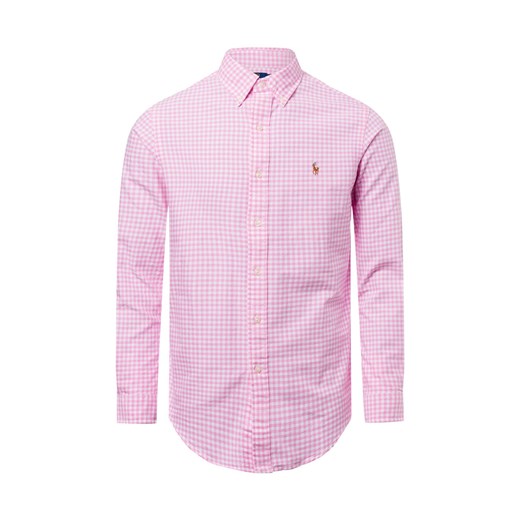 Polo Ralph Lauren Męska koszula casual Mężczyźni Comfort Fit Bawełna wyrazisty róż w kratkę ze sklepu vangraaf w kategorii Koszule męskie - zdjęcie 177789309