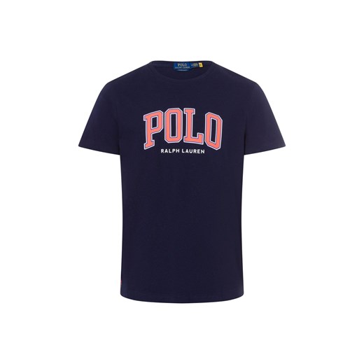 Polo Ralph Lauren Koszulka męska Mężczyźni Bawełna granatowy jednolity ze sklepu vangraaf w kategorii T-shirty męskie - zdjęcie 177789315