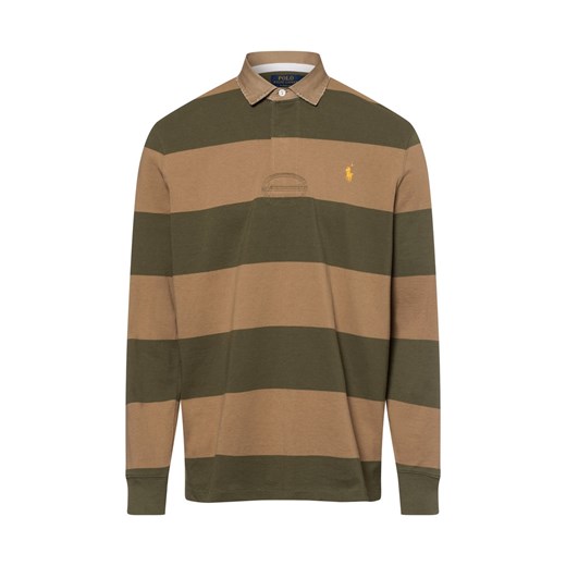 Polo Ralph Lauren Bluza męska Mężczyźni Bawełna oliwkowy w paski ze sklepu vangraaf w kategorii Bluzy męskie - zdjęcie 177789327
