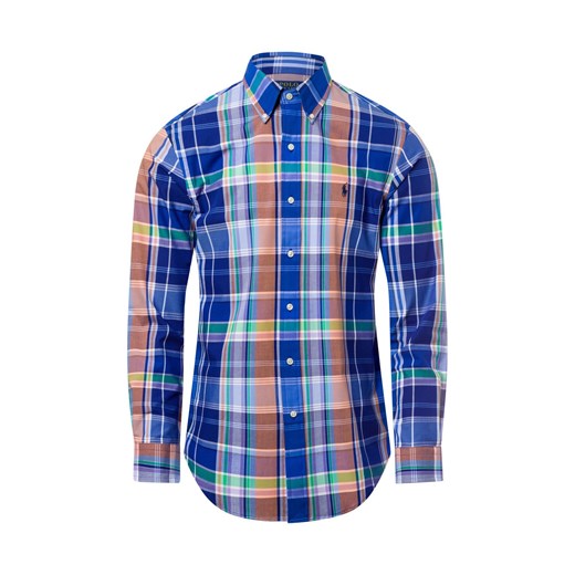 Polo Ralph Lauren Koszula męska Mężczyźni Modern Fit Bawełna niebieski w kratkę ze sklepu vangraaf w kategorii Koszule męskie - zdjęcie 177789336