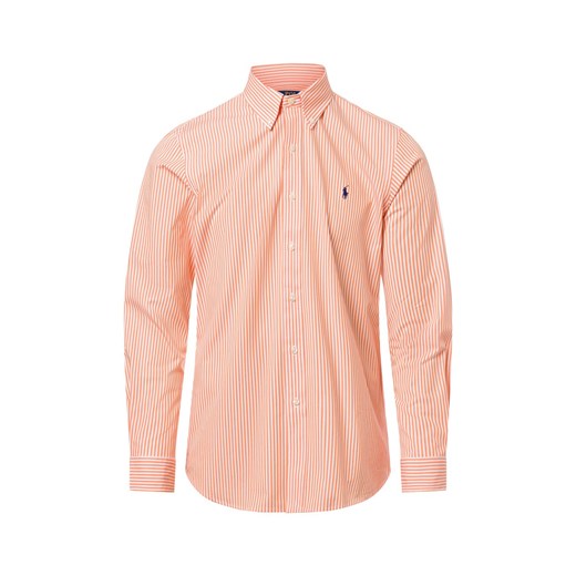Polo Ralph Lauren Męska koszula casual Mężczyźni Comfort Fit Bawełna pomarańczowy w paski ze sklepu vangraaf w kategorii Koszule męskie - zdjęcie 177789337