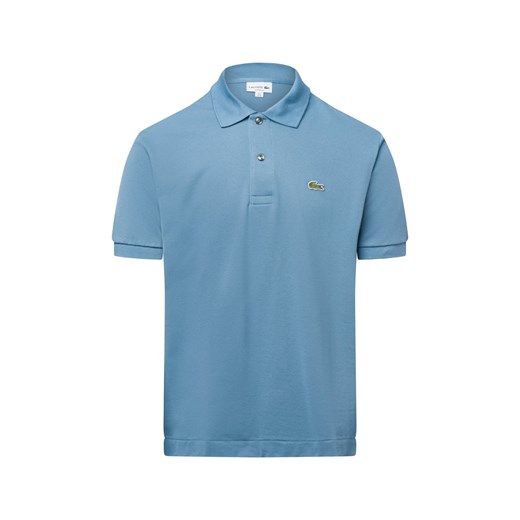 Lacoste Męska koszulka polo Mężczyźni Bawełna indygo jednolity ze sklepu vangraaf w kategorii T-shirty męskie - zdjęcie 177789368
