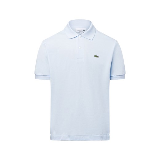 Lacoste Męska koszulka polo Mężczyźni Bawełna jasnoniebieski jednolity ze sklepu vangraaf w kategorii T-shirty męskie - zdjęcie 177789369