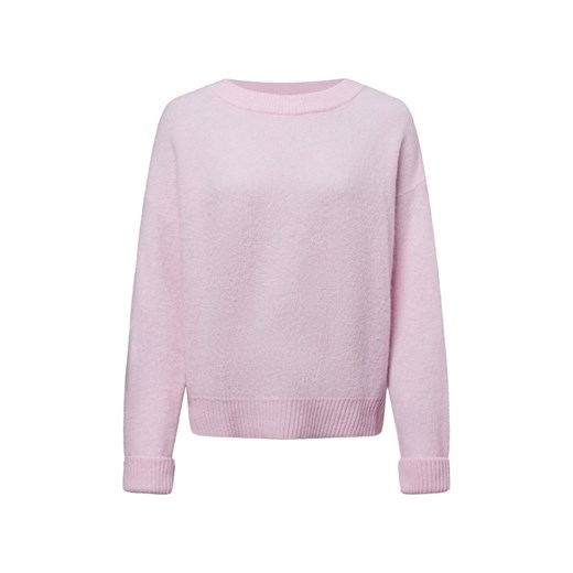 american vintage Damski sweter z dzianiny z zawartością alpaki - Vito Kobiety różowy jednolity ze sklepu vangraaf w kategorii Swetry damskie - zdjęcie 177789426