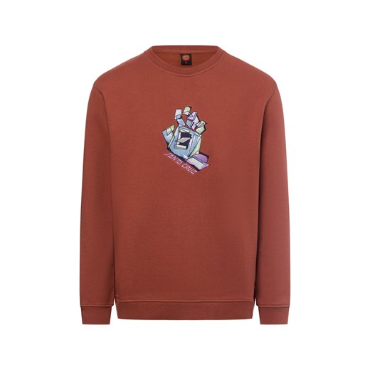Santa Cruz Bluza męska Mężczyźni Bawełna czekoladowy wzorzysty ze sklepu vangraaf w kategorii Bluzy męskie - zdjęcie 177789455
