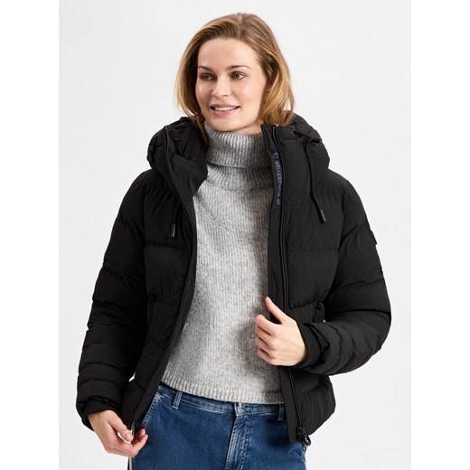Wellensteyn Damska kurtka funkcjonalna - Cordoba Kobiety Sztuczne włókno czarny jednolity ze sklepu vangraaf w kategorii Kurtki damskie - zdjęcie 177789665