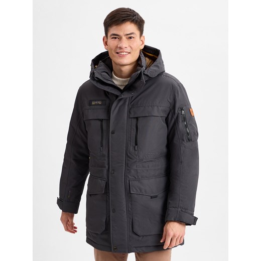 Camel Active Męska kurtka funkcjonalna Mężczyźni Sztuczne włókno antracytowy Camel Active 52 promocja vangraaf
