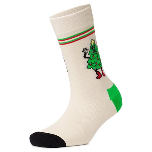 Happy Socks Skarpety unisex Kobiety,Mężczyźni Bawełna écru wzorzysty ze sklepu vangraaf w kategorii Skarpetki damskie - zdjęcie 177789846