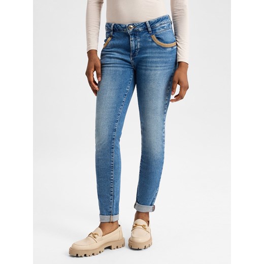 MOS MOSH Dżinsy - MMNaomi Kobiety Bawełna denim jednolity ze sklepu vangraaf w kategorii Jeansy damskie - zdjęcie 177790117