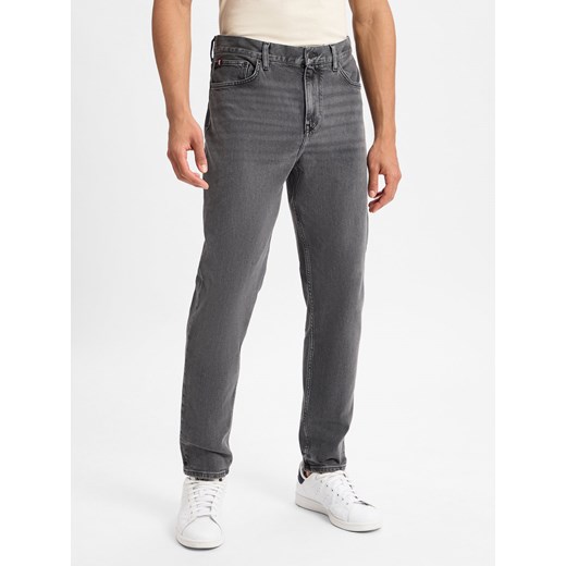 Tommy Hilfiger Dżinsy - Harlem Mężczyźni Bawełna szary jednolity ze sklepu vangraaf w kategorii Jeansy męskie - zdjęcie 177790206