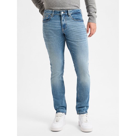 Tommy Jeans Dżinsy Mężczyźni Bawełna light stone jednolity ze sklepu vangraaf w kategorii Jeansy męskie - zdjęcie 177790209