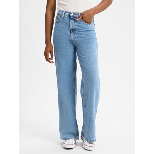 Tommy Jeans Dżinsy - Claire Kobiety Bawełna light stone jednolity ze sklepu vangraaf w kategorii Jeansy damskie - zdjęcie 177790235