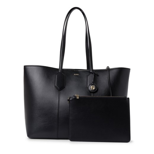 BOSS Damska shopperka - Liriel EW Kobiety czarny jednolity ze sklepu vangraaf w kategorii Torby Shopper bag - zdjęcie 177790255
