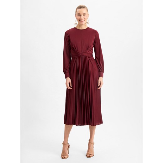 Marie Lund Damska sukienka wieczorowa Kobiety bordowy jednolity Marie Lund 42 okazja vangraaf
