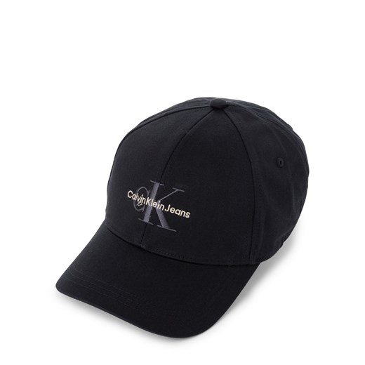 Calvin Klein Jeans Czapka damska Kobiety Bawełna czarny jednolity ze sklepu vangraaf w kategorii Czapki z daszkiem damskie - zdjęcie 177790279